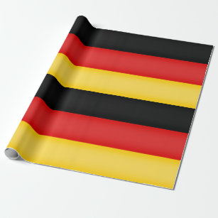 Flag of Germany Schwarz Rot Gold Patriotic Colours Wrapping Paper