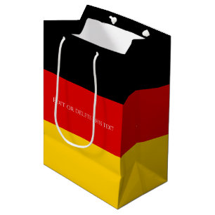 Flag of Germany Schwarz Rot Gold Personalised Medium Gift Bag