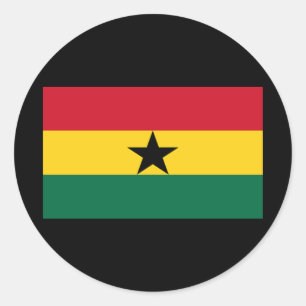 Flag of Ghana Classic Round Sticker