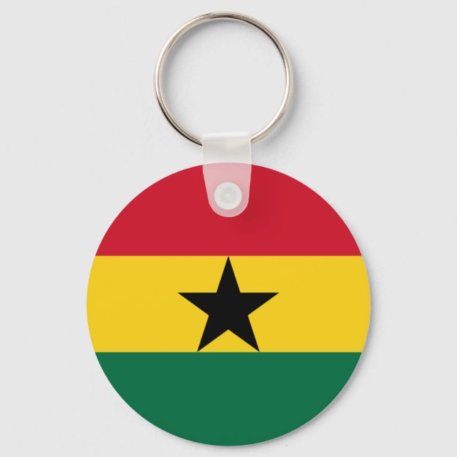 Flag of Ghana Key Ring (Front)