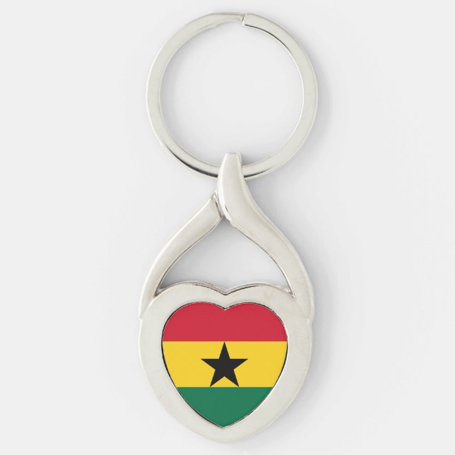 Flag of Ghana Key Ring (Front)