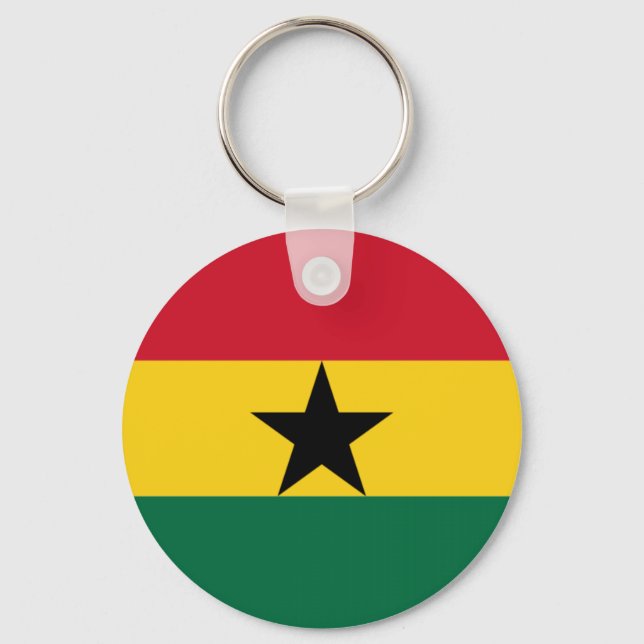 Flag of Ghana Key Ring (Front)