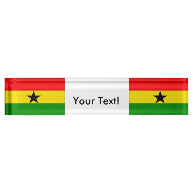Flag of Ghana Nameplate (Front)
