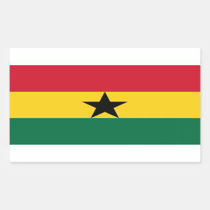 Flag of Ghana Rectangular Sticker