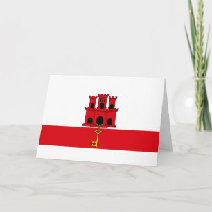 Flag of Gibraltar Card