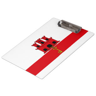 Flag of Gibraltar Clipboard