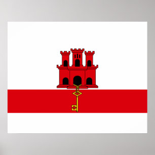 Flag of Gibraltar Poster