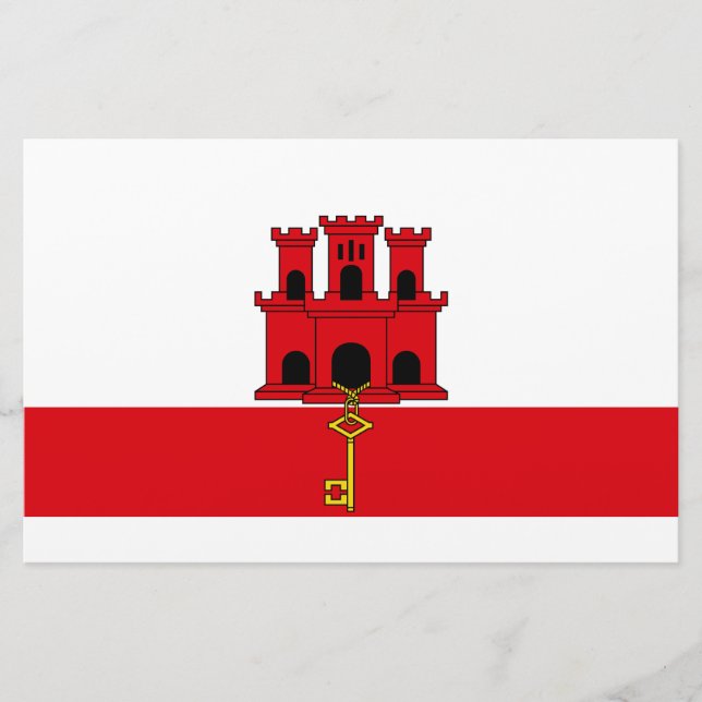 Flag of Gibraltar Stationery (Front)