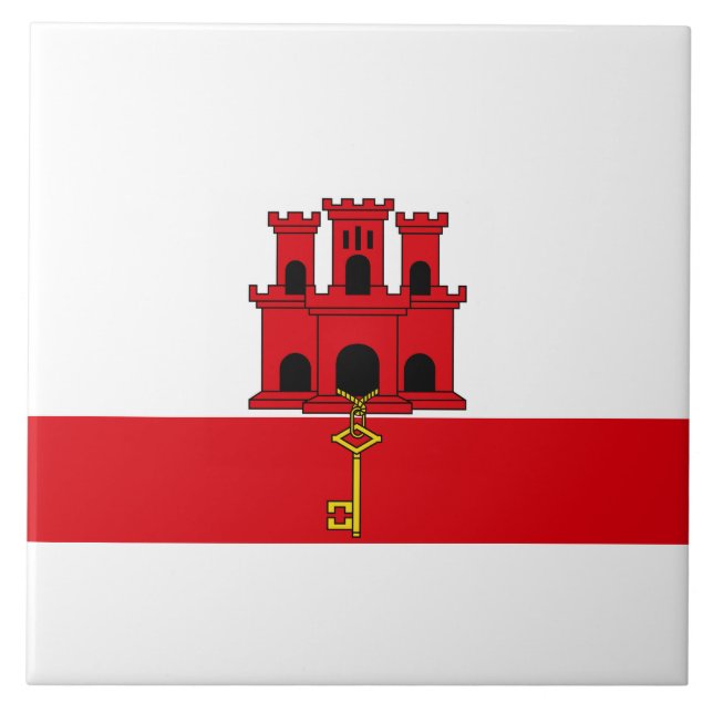 Flag of Gibraltar Tile (Front)