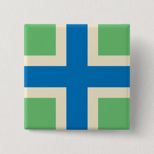 Flag of Gloucestershire (UK county) 15 Cm Square Badge