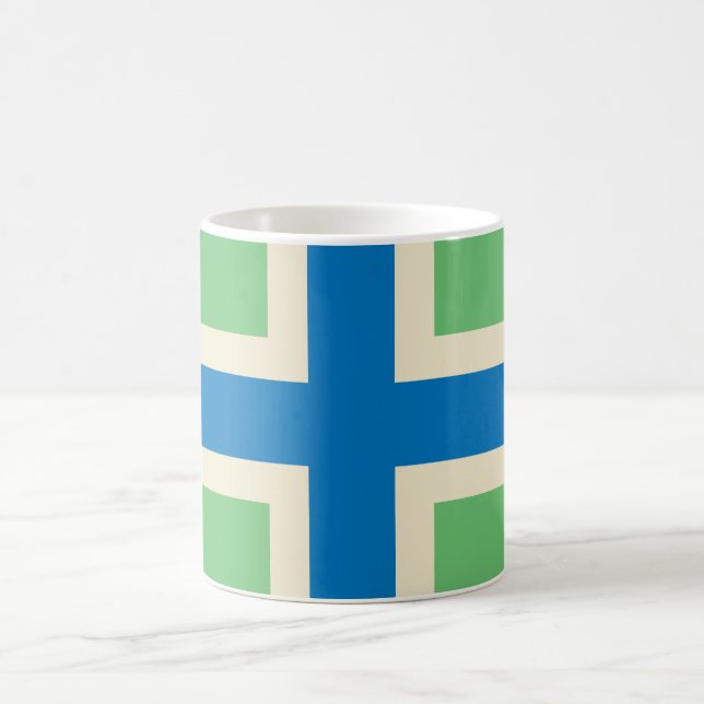 Flag of Gloucestershire (UK county) Coffee Mug (Center)