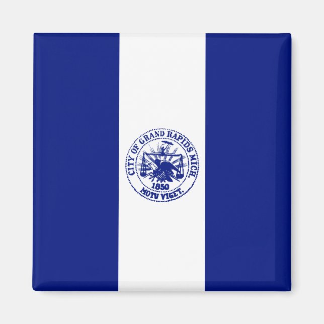Flag of Grand Rapids (Michigan City) Magnet (Front)