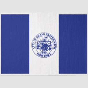 Flag of Grand Rapids (Michigan City) Tissue Paper