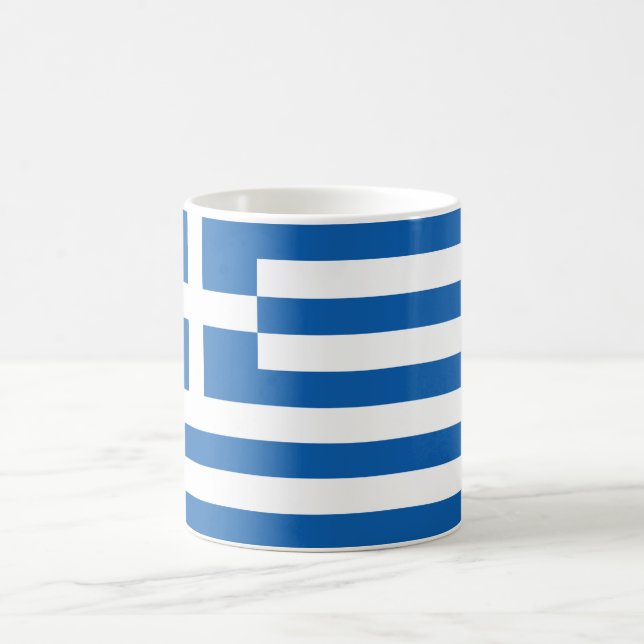 Flag of Greece "ΕΛΛΆΔΑ" Coffee Mug (Center)