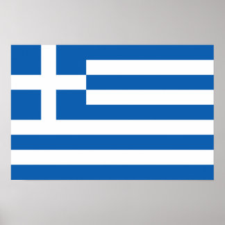 Flag of Greece "ΕΛΛΆΔΑ" Poster