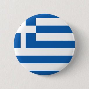 Flag of Greece 6 Cm Round Badge