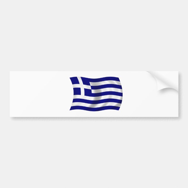 Flag of Greece Bumper Sticker (Front)