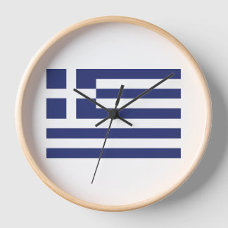 Flag of Greece Clock