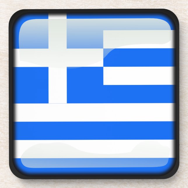 Flag of Greece Coaster (Front)