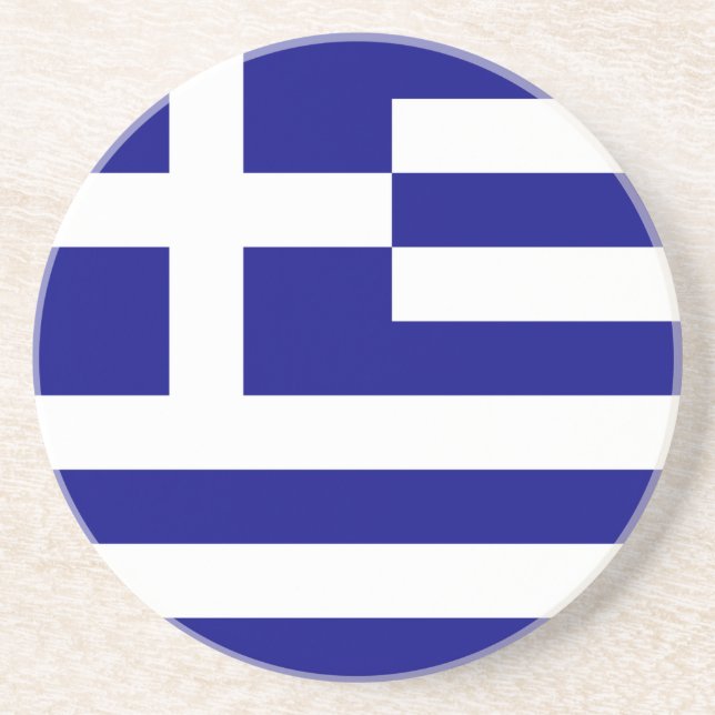 Flag of Greece Coaster (Front)