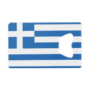 Flag of Greece Credit Card Bottle Opener