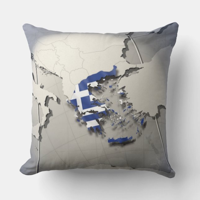 Flag of Greece Cushion (Front)