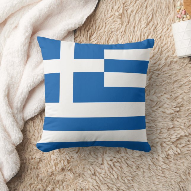 Flag of Greece Cushion (Blanket)