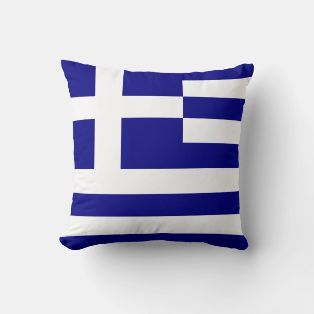 flag of greece cushion (Front)