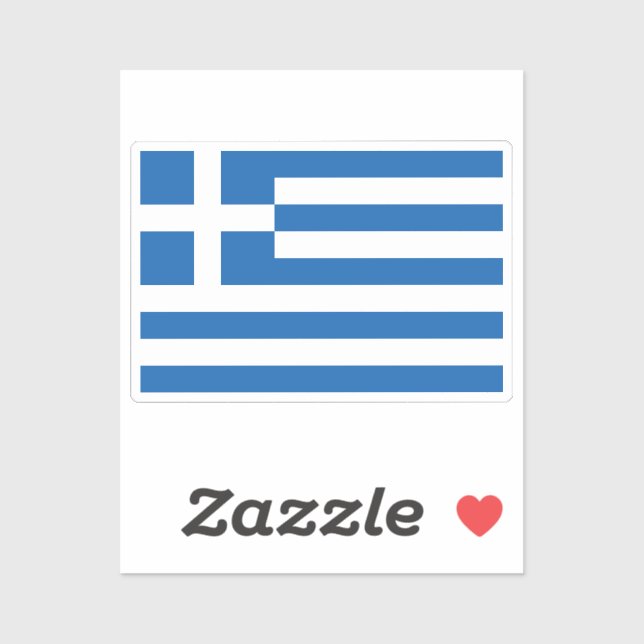 Flag of Greece custom-cut  (Sheet)