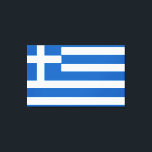 Flag of Greece Greek Flag Canvas Print<br><div class="desc">Official flag of Greece. Beautiful blue and white stripes with blue cross in the corner. Great gift for Greek,  patriotic Greece gifts and an awesome gift for travellers to Greece.</div>