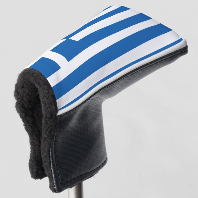Flag of Greece Greek Flag Golf Head Cover (3/4 Front)