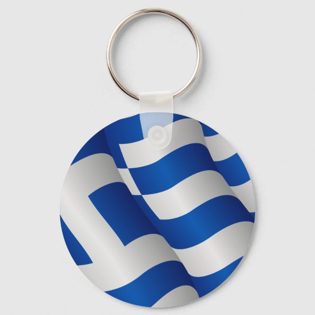 Flag of Greece keychain (Front)