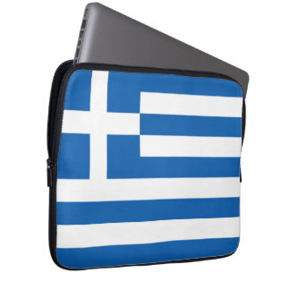 Flag of Greece Neoprene Laptop Sleeve