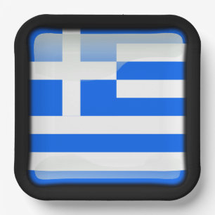 Flag_of_Greece Paper Plate