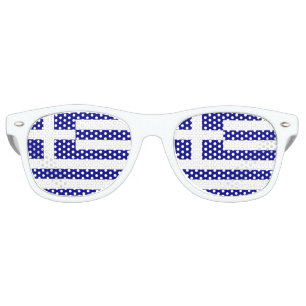 Flag of Greece Retro Sunglasses