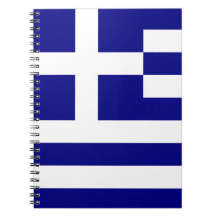 Flag of Greece Spiral Notebook