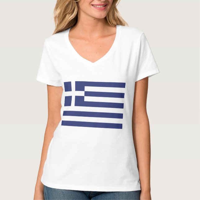 Flag of Greece T-Shirt (Front)