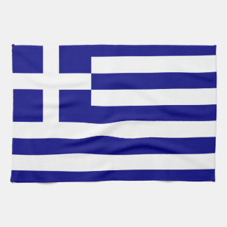 Flag of Greece Tea Towel