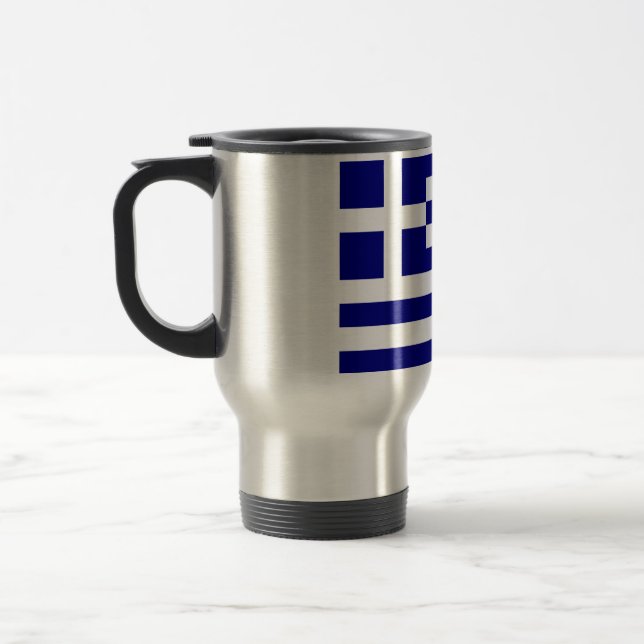 Flag of Greece Travel Mug (Left)