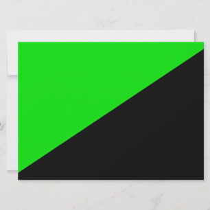Flag of Green Anarchism Card
