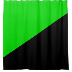 Flag of Green Anarchism Shower Curtain
