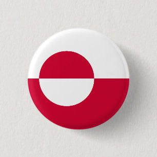 Flag of Greenland 3 Cm Round Badge
