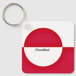 Flag of Greenland Key Ring