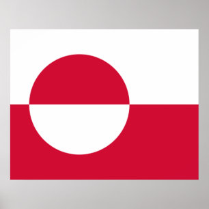 Flag of Greenland Poster