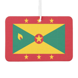 Flag of Grenada Red Green Yellow Independence Day Car Air Freshener
