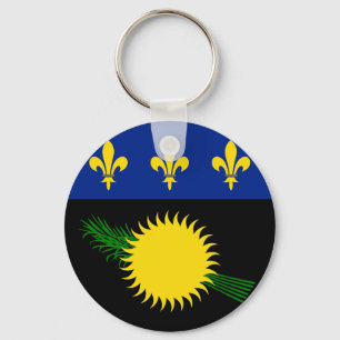 Flag of Guadeloupe Key Ring