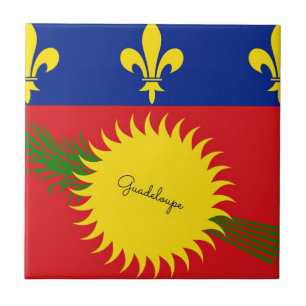 Flag of Guadeloupe Tile
