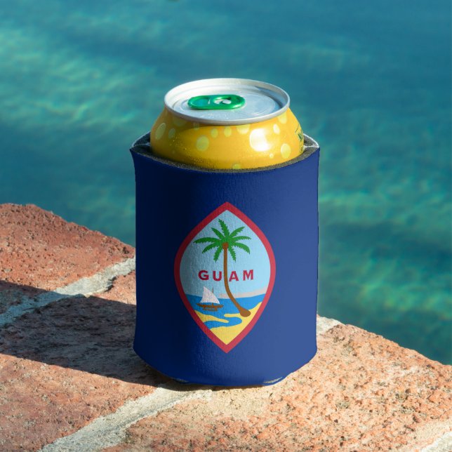 Flag of Guam Can Cooler (In Situ Pool)