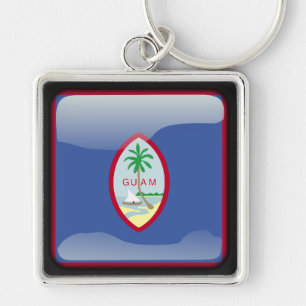 Flag of Guam Key Ring
