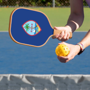 Flag of Guam Pickleball Paddle